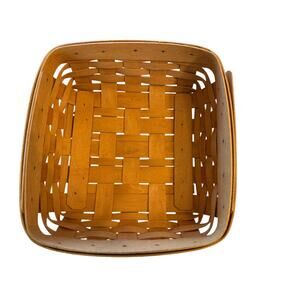 Longaberger Square 9 inch Berry Basket with Liner Made in USA Retired EUC